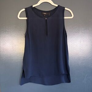 Theory Midnight Blue Sleeveless Blouse